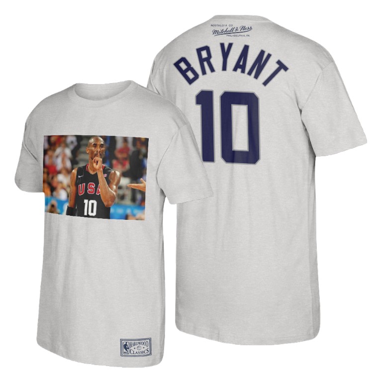 Men's Los Angeles Lakers Kobe Bryant #24 NBA 2008 Olympics USA Team Mamba Week White Basketball T-Shirt NJQ7483MK